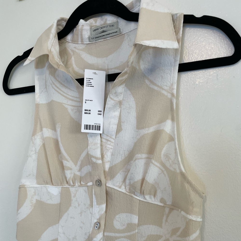 Urban Outfitters Mini Button Up Collared Dress